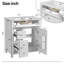 Meuble-lavabo de salle de bain avec lavabo en céramique, 30 po, portes à fermeture douce et organisateur de porte pour un rangement efficace-1504937675