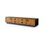 Meuble télé rétro en bois massif noir-810419014
