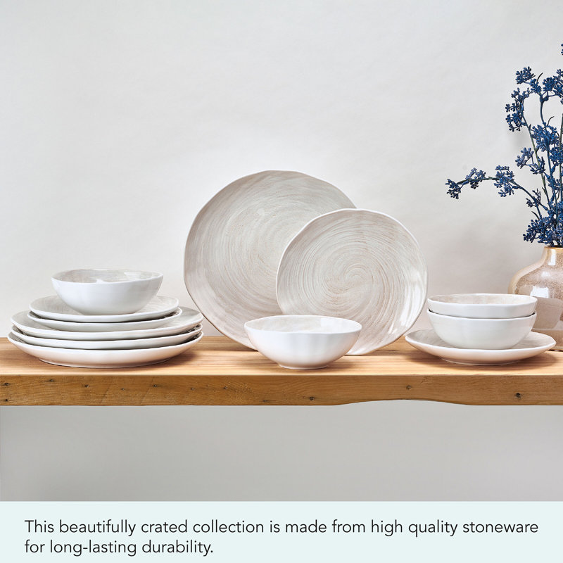 Mikasa Harley Stoneware Dinnerware Set, 12 Piece