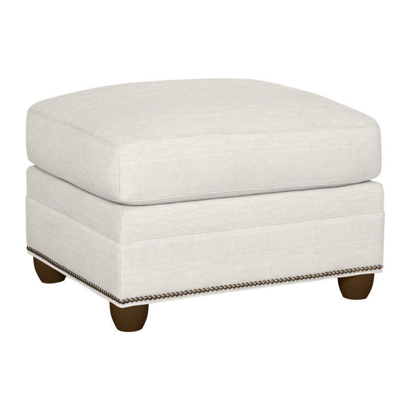 Fairgrove Upholstered Ottoman, Havana, Nadia Parchment, Yes