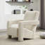 Fauteuil d'appoint rembourré en laine d'agneau moderne-1693209655