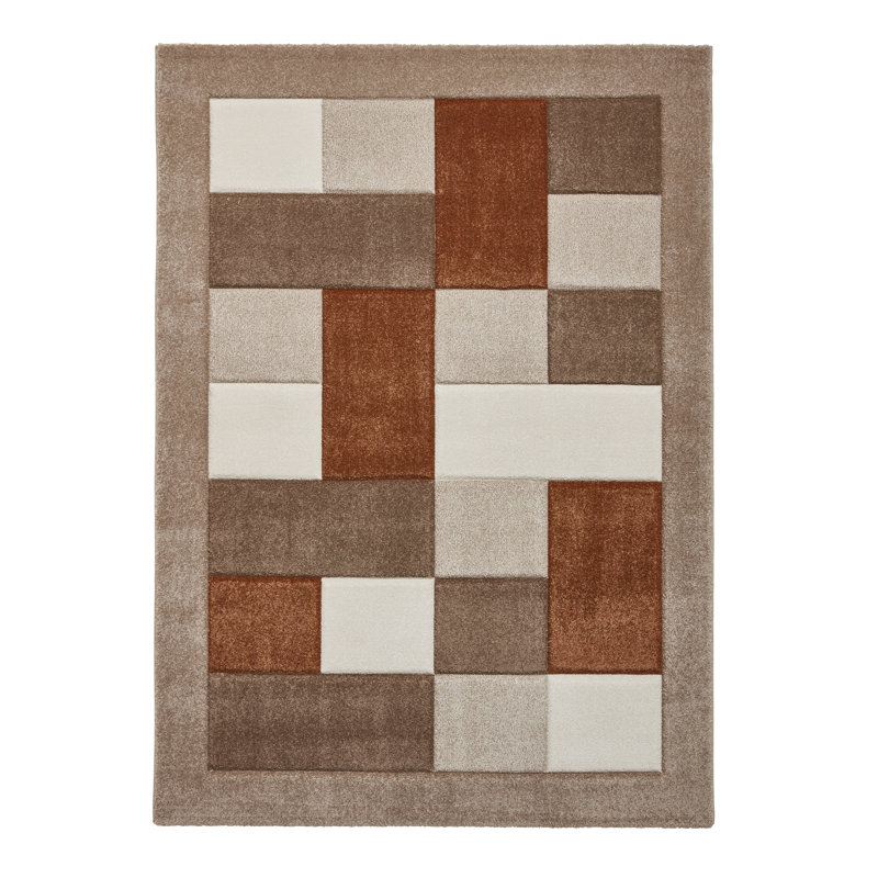 Winterport area rug Machine Woven Beige, Rectangle 120 x 170cm