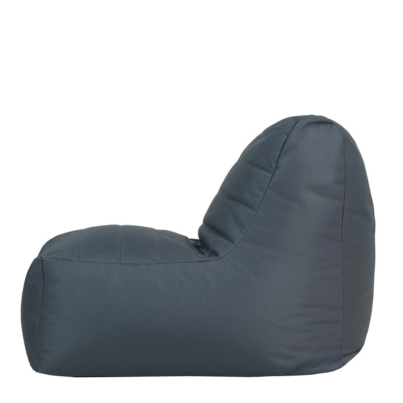 Outdoor Armless Lounge Chair, Grey