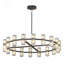 Lustre en cristal moderne à DEL de 36 pouces de luxe avec lumières décoratives simples pour la salle à manger, pour la décoration intérieure-144003710-144003708