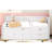 Twin Size Daybed With Drawers And Shelves, White-322239934-322239873