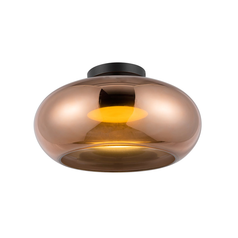 Trinity 1 - Light LED Semi Flush Mount, Copper