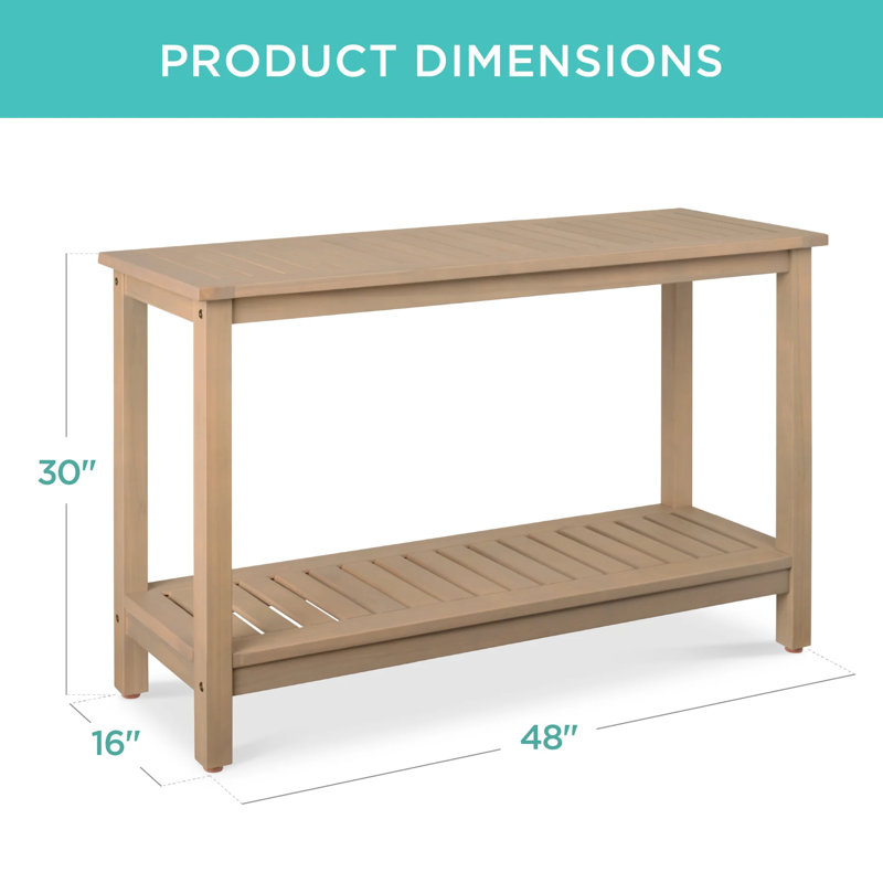 Wooden Console Table, Taupe