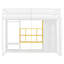 Lit mezzanine simple pour enfants avec garde-robe-1196780181
