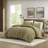 Woolrich Lyon Green Oversized Cozy 100% Cotton Waffle Washed 3-Piece King/Cal King Comforter Set-114221807-114221808