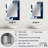 Blue Indigo Leaves Harmony I - Leaves Mirror, Traditional Decorative Wall Mirror, Printed Metal Art-1306019816