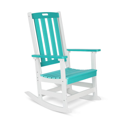 Chaise berçante d'extérieur en PEHD Aoodor