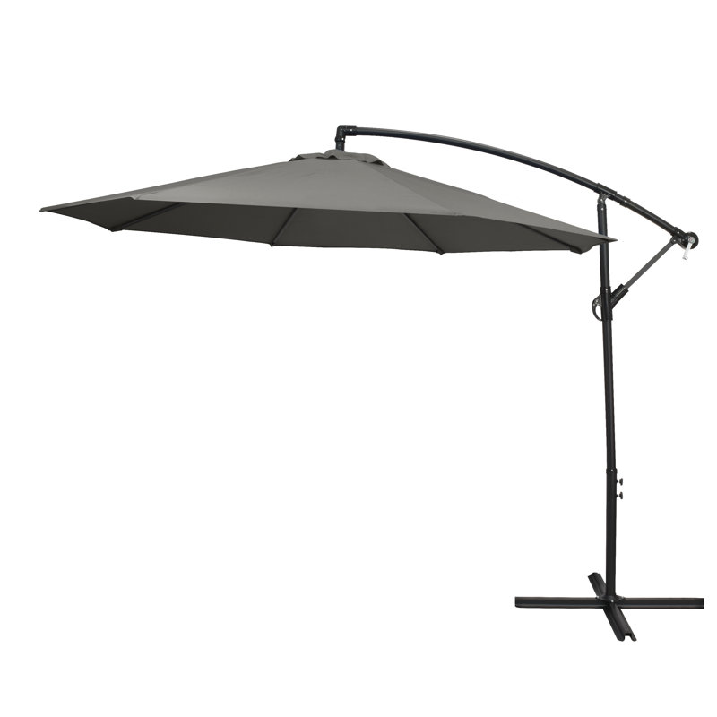 Parasol en porte-à-faux 116,5 po x 98,5 po, Anthracite