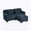 Canapé modulaire en L, canapé 2 places avec repose-pieds, coussins de siège épais et confortables pour le salon-133328992