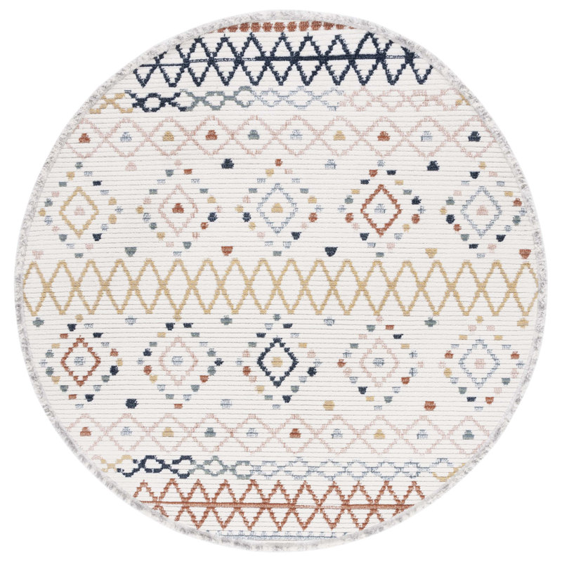 Ajalae Performance Southwestern Rug, Round 6'7"