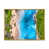 Toile à cadre flottant doré