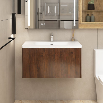 Ensemble de meuble-lavabo simple 29,9 po avec plateau Treisa