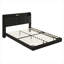 Structure de lit flottant pour grand lit avec tête de lit-1000635261