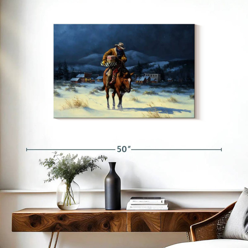 Lelar ramène Noël à la maison, H 24 po x l 36 po
