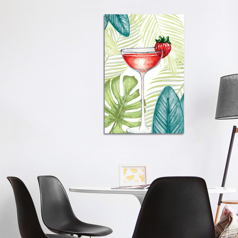 Cocktail Palms I 1 Piece Wall Art on Canvas, 101.6cm H x 66.04cm W