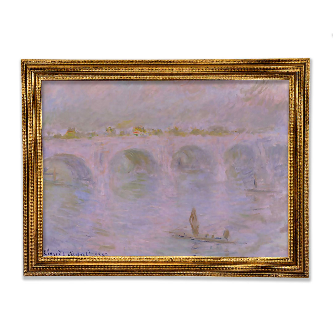 Waterloo Bridge in London von Monet - Einzelne Bilderrahmen Kunstdrucke