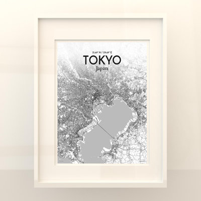Carte de la ville de Tokyo, impression