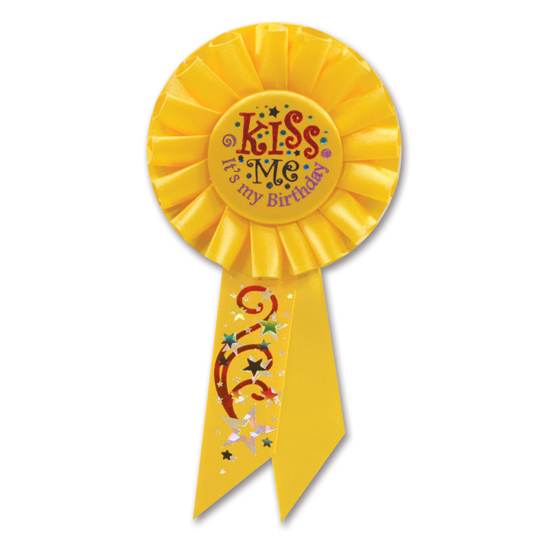 Rosette Â« Embrasse-moi, c'est mon anniversaire Â»