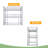 Metal Twin Size Triple Bunk Bed, Silver
