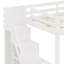 Lit mezzanine avec tablettes, petite armoire