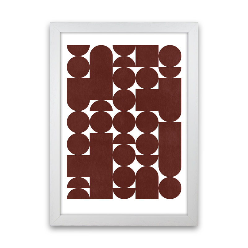 Stacked - Print, 46cm H x 34cm W x 3cm D, White Framed