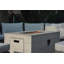 Ensemble de conversation en osier / rotin 9 personnes avec coussins Beryl