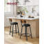 Alfonsa Upholstered and Faux Leather Bar Stool