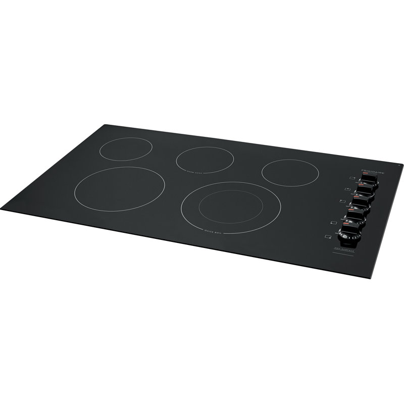 Frigidaire 36'' Black Ceramic Electric Cooktop with 5 Burners