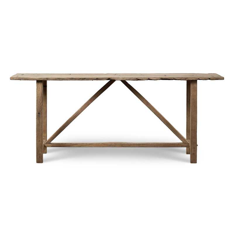 Solid Wood Console Table, 33" H x 83" W x 16" D