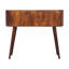 Console en bois massif, 2 tiroirs, 2 tiroirs, châtaignier, brun