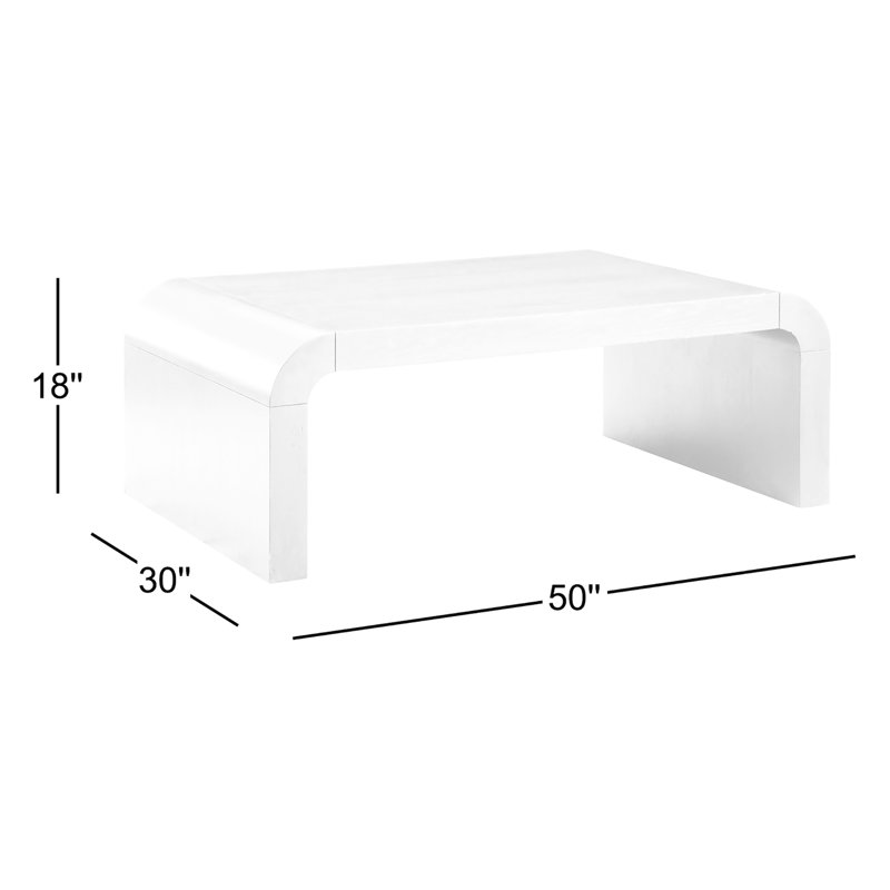 Table basse Alessondra, Blanc