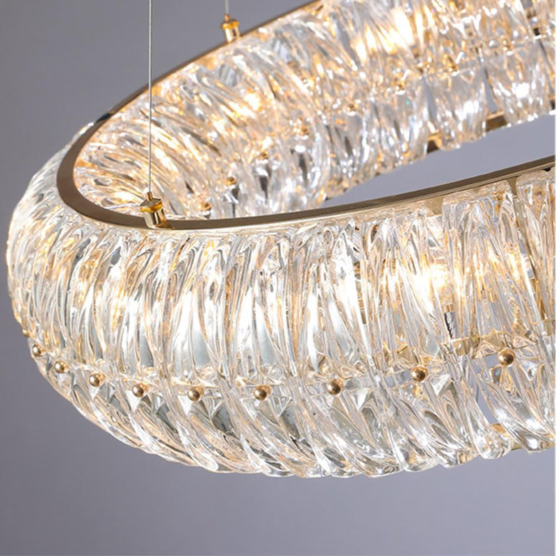 8 - Light Dimmable Crystal Chandelier