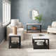 Benniton 3 - Piece Marble Top Living Room Table Set