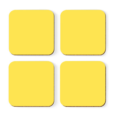 Cork Square 4 Piece Coaster Set