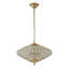 Lustre en cristal 4 lumières Mid-Century
