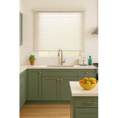 Cordless Faux Wood Blind 38"W X 72"L