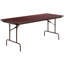 Table de banquet pliante en acajou à haute pression 24 po x 48 po Wofford-38328692