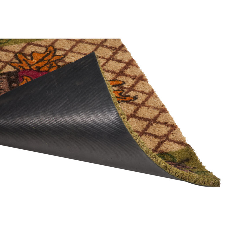 Ajinkya Floral Outdoor Doormat, Rectangle 18" x 30"