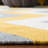 Rodgers Hand Woven Flat Weave Wool/Cotton Chevron Rug in Ivory/Gold/Gray-737376128