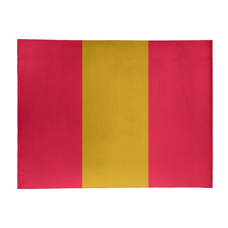 Tapis rouge à rayures de hockey national, Rectangle 8 pi x 10 pi