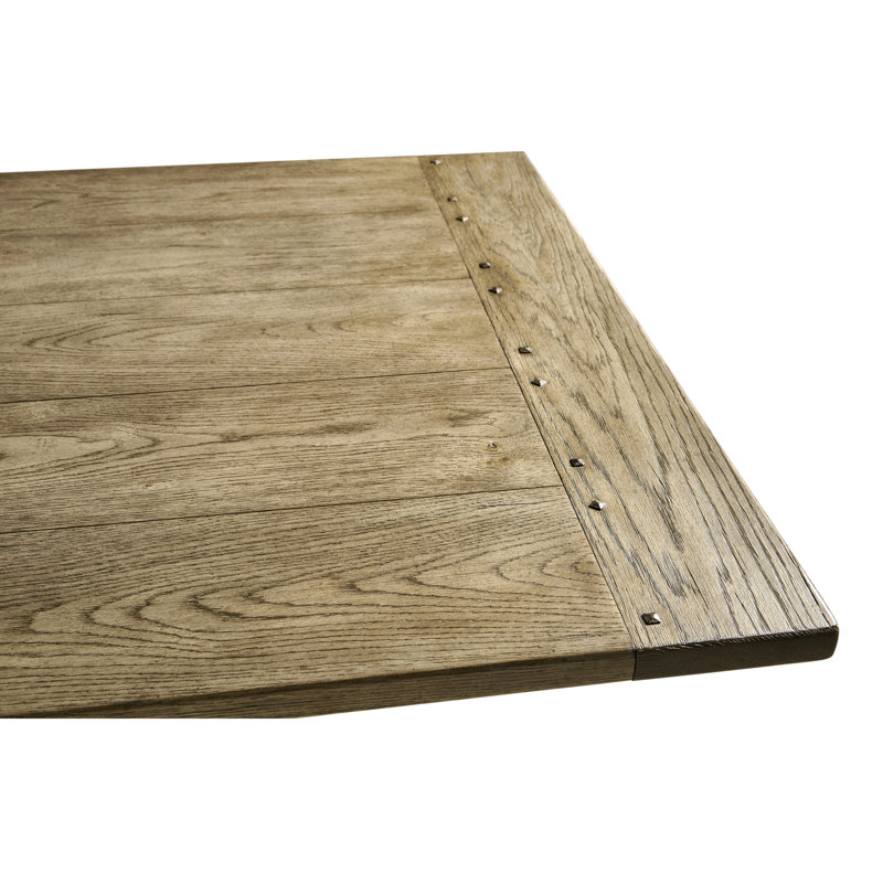 Sidereal Solid Oak Dining Table, Stripped Brown Chestnut