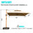 118'' x 157'' Rectangular Cantilever Umbrella-100695888