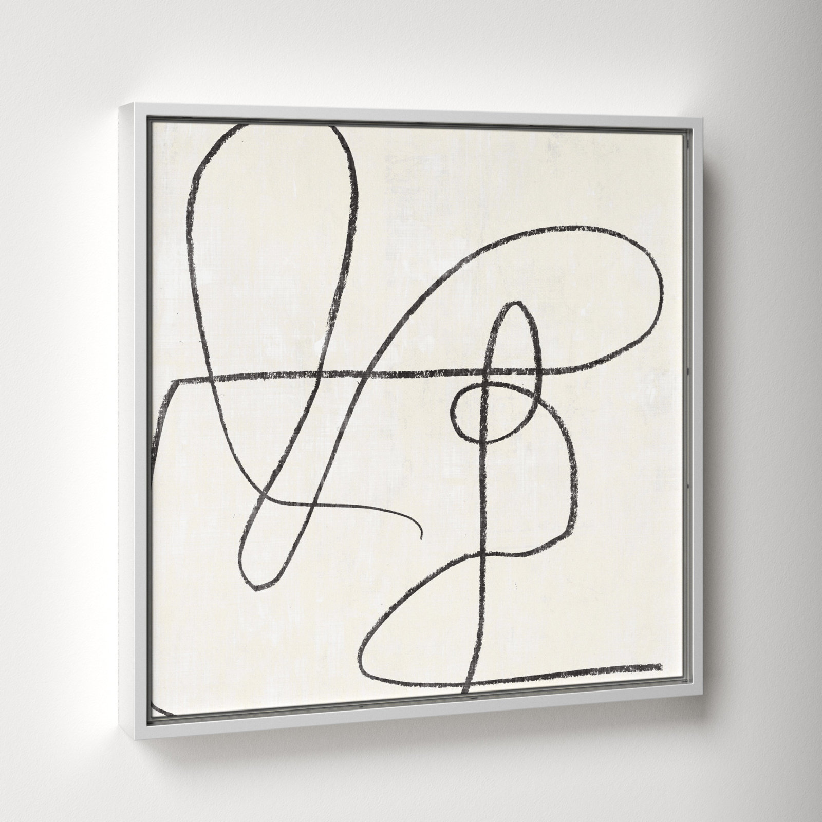 Juxtaposing, 17.5" H x 17.5" W, White