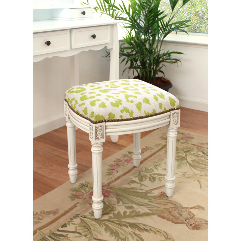 Tabouret de coiffeuse Auriyana, Chartreuse