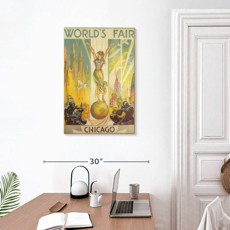 Affiche Tergel Century Of Progress, H 30 po x l 20 po