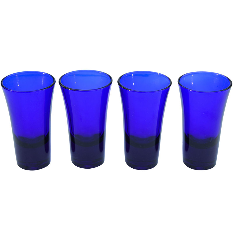 4 pièces 2 oz. Ensemble de verres en cristal